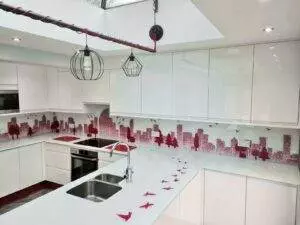 glass worktop