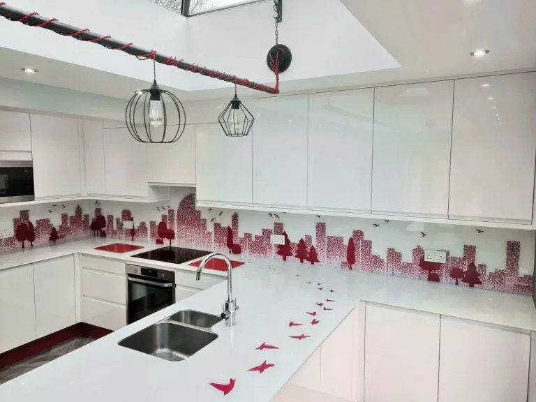 glass worktop